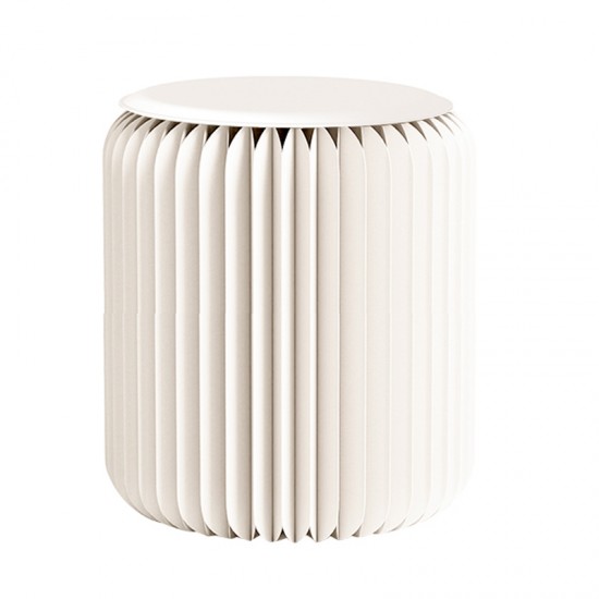 Creative Fashion  Kraft Paper Stool Portable Folding Chair Foot Stool Shoe Bench White